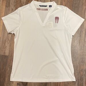 Cutter & Buck White V-Neck golf shirt